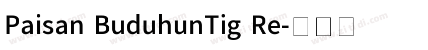 Paisan BuduhunTig Re字体转换